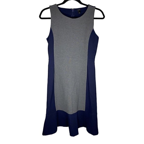 J.Crew Dress Size 4 Women's Black Label Color Block Sleeveless Multicolor Midi - Picture 1 of 5